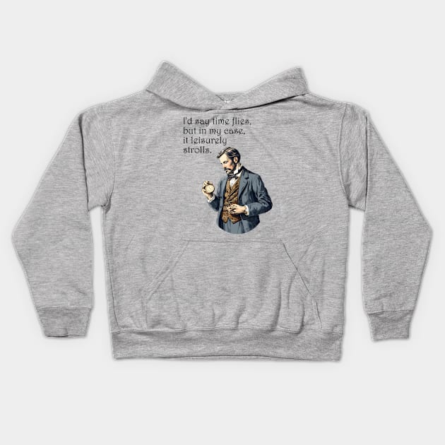 Timeless Dapper Stroll Kids Hoodie by BalderdashBTQ